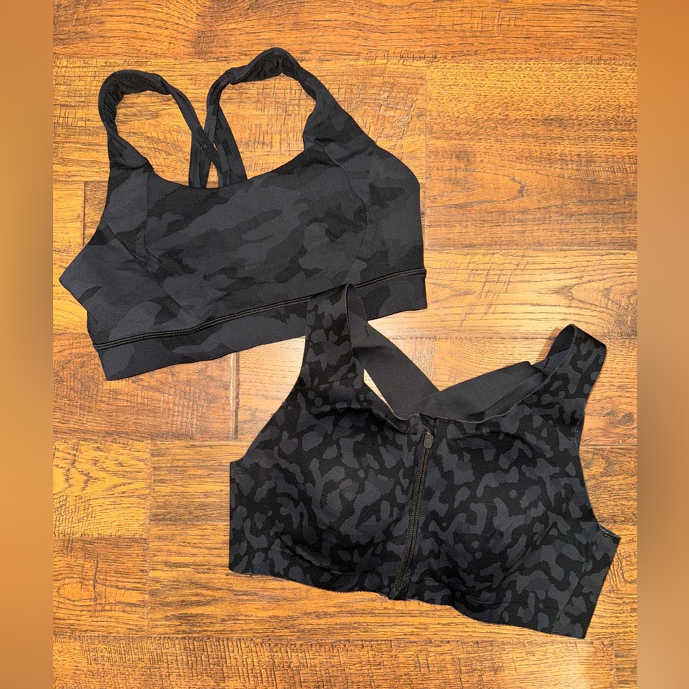 Bundle of 2 Lululemon sports bras, 34D and 36C